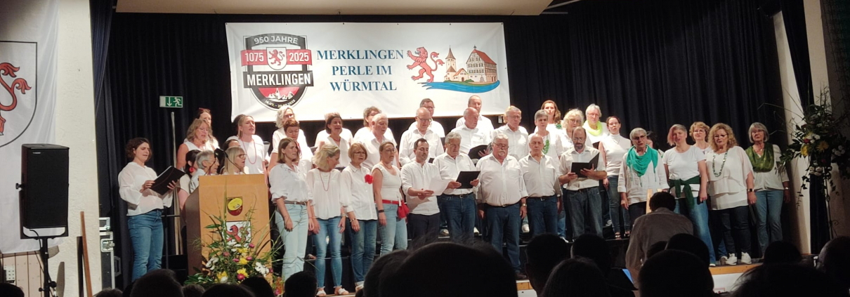 Auftritt bei der 950-Jahrs-Feier Merklingen - Sängerbund Merklingen 1838 e. V.